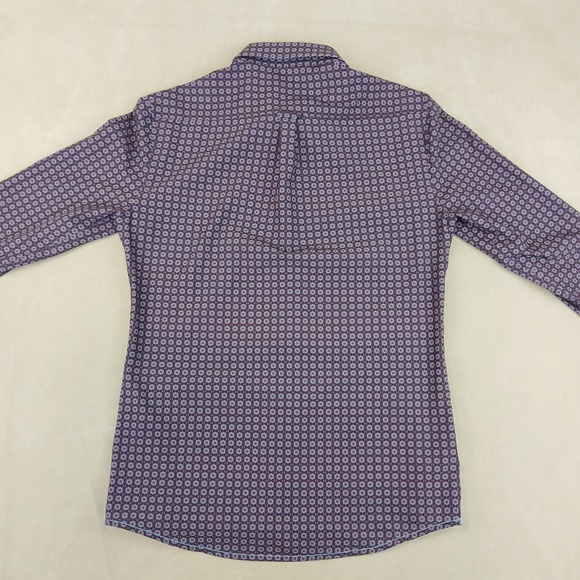 7 Diamonds Small Mens Shirt 4 Way Stretch Performance Long Sleeve 19x27 - Picture 11 of 14